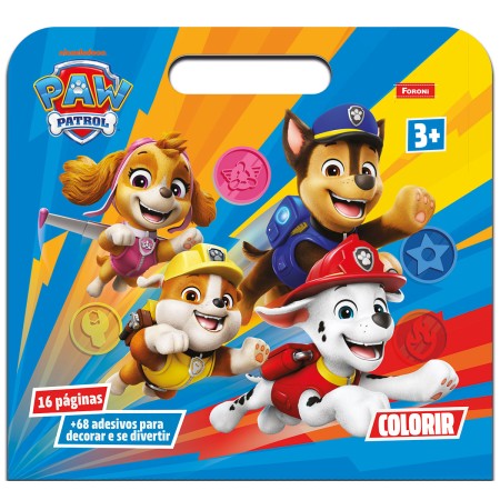 Foto ilustrativa Álbum de Colorir Maleta Patrulha Canina