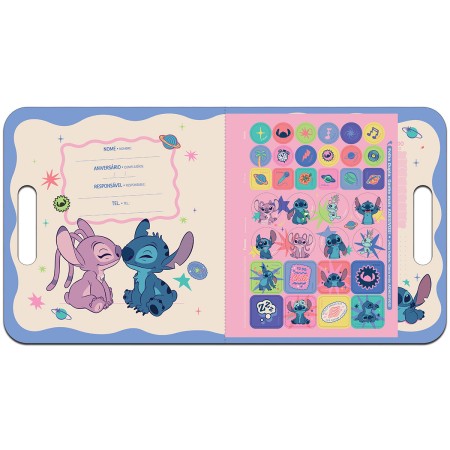 Foto ilustrativa Álbum De Colorir Maleta Stitch