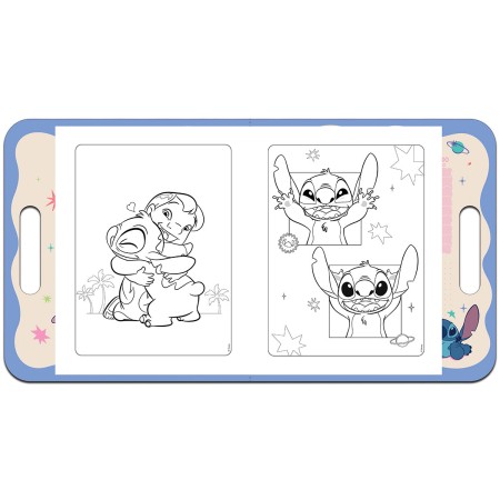 Foto ilustrativa Álbum De Colorir Maleta Stitch