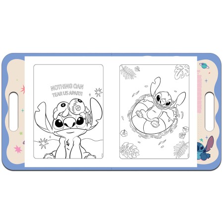 Foto ilustrativa Álbum De Colorir Maleta Stitch