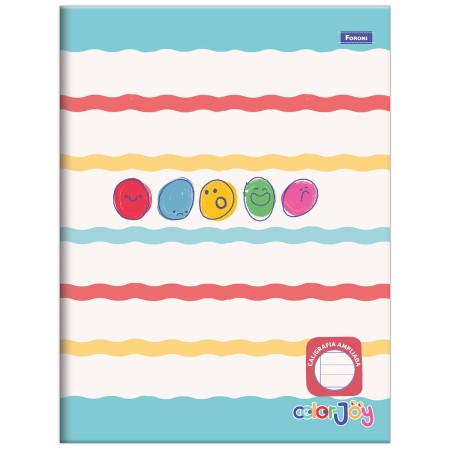 Foto ilustrativa Brochurão Capa Dura Caligrafia Ampliada Color Joy