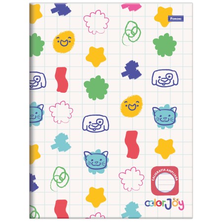 Foto ilustrativa Brochurão Capa Dura Caligrafia Ampliada Color Joy