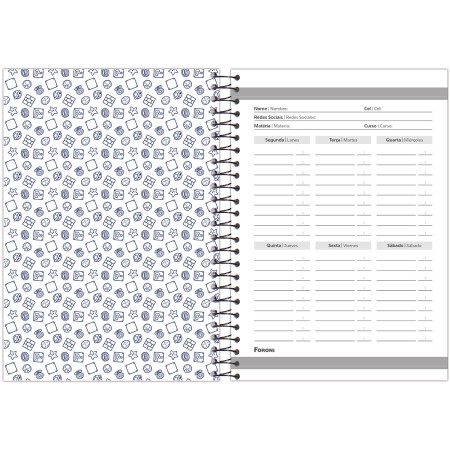 Foto ilustrativa Caderneta 1/4 Capa Dura Super Mario