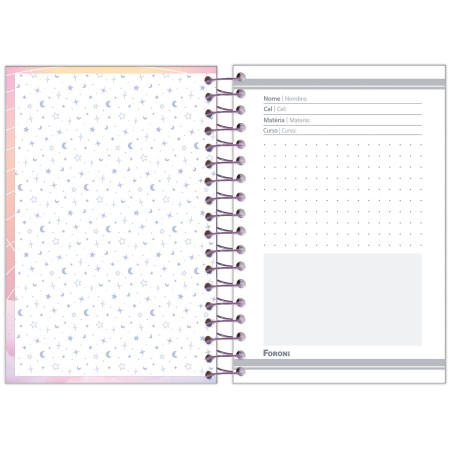 Foto ilustrativa Caderneta 1/8 Capa Dura Cosmos