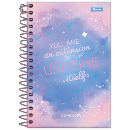 Foto ilustrativa Caderneta 1/8 Capa Dura Cosmos