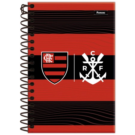 Foto ilustrativa Caderneta 1/8 Capa Dura Flamengo
