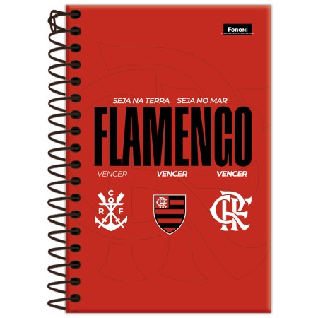 Foto ilustrativa Caderneta 1/8 Capa Dura Flamengo