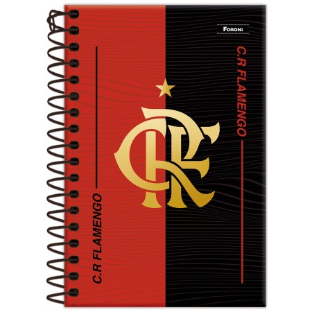 Foto ilustrativa Caderneta 1/8 Capa Dura Flamengo