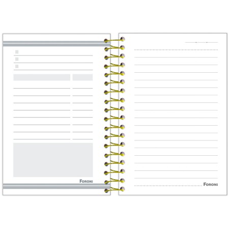 Foto ilustrativa Caderneta 1/8 Capa Dura Stitch