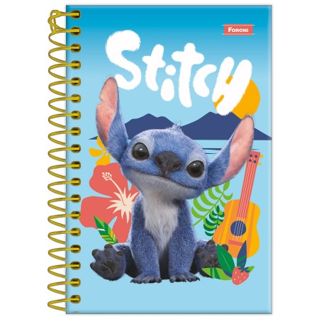 Foto ilustrativa Caderneta 1/8 Capa Dura Stitch