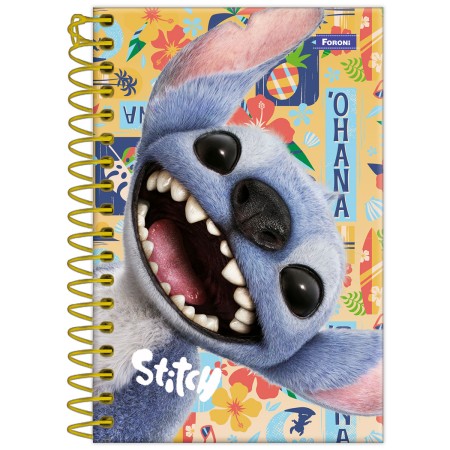 Foto ilustrativa Caderneta 1/8 Capa Dura Stitch