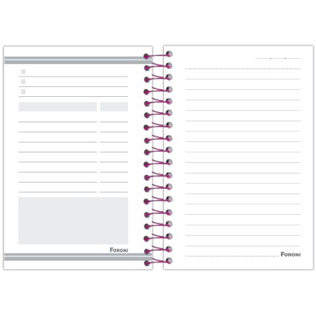 Foto ilustrativa Caderneta Espiral 1/8 Capa Dura Amigas Para Sempre