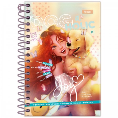 Foto ilustrativa Caderneta Espiral 1/8 Capa Dura Amigas Para Sempre