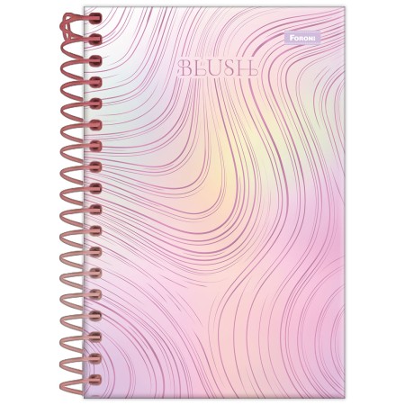 Foto ilustrativa Caderneta Espiral 1/8 Capa Dura Blush