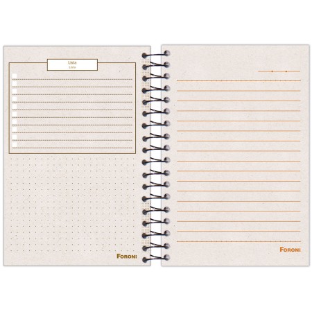 Foto ilustrativa Caderneta Espiral 1/8 Kraft Art