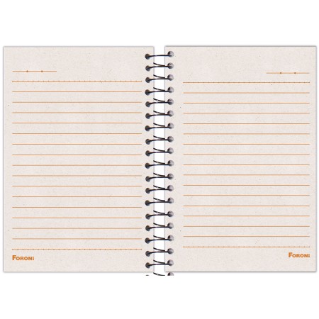 Foto ilustrativa Caderneta Espiral 1/8 Kraft Art