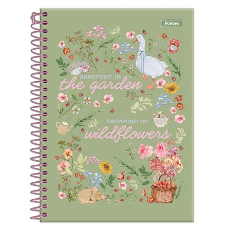 Foto ilustrativa Caderno 1/4 Capa Dura Milly
