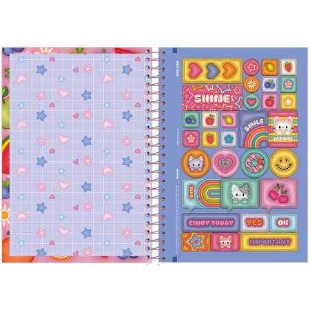 Foto ilustrativa Caderno 1/4 Capa Dura Nice Cream