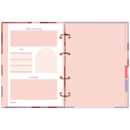 Foto ilustrativa Caderno Argolado Coleg. S/ Lombo