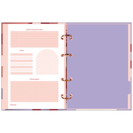 Foto ilustrativa Caderno Argolado Coleg. S/ Lombo