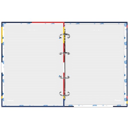 Foto ilustrativa Caderno Argolado Coleg. Sem Lombo Mickey Mouse