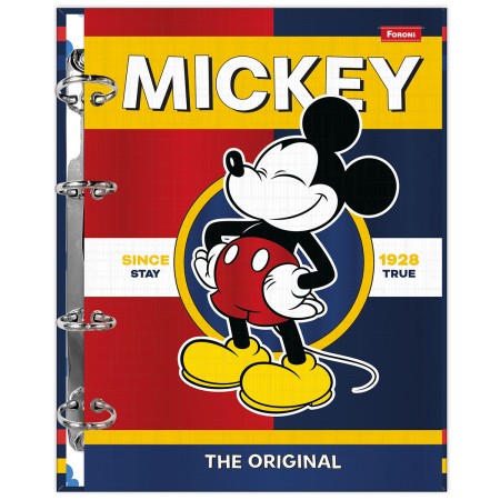 Foto ilustrativa Caderno Argolado Coleg. Sem Lombo Mickey Mouse