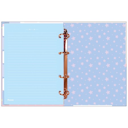 Foto ilustrativa Caderno Argolado Colegial Sem Lombo Stitch