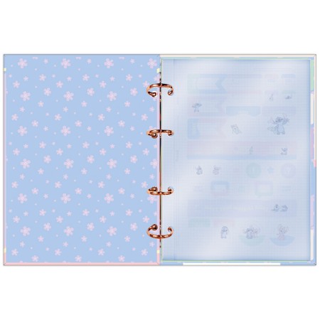 Foto ilustrativa Caderno Argolado Colegial Sem Lombo Stitch