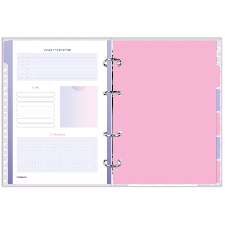 Foto ilustrativa Caderno Argolado Sem Lombo Bali