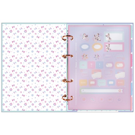 Foto ilustrativa Caderno Argolado sem Lombo Minnie Mouse