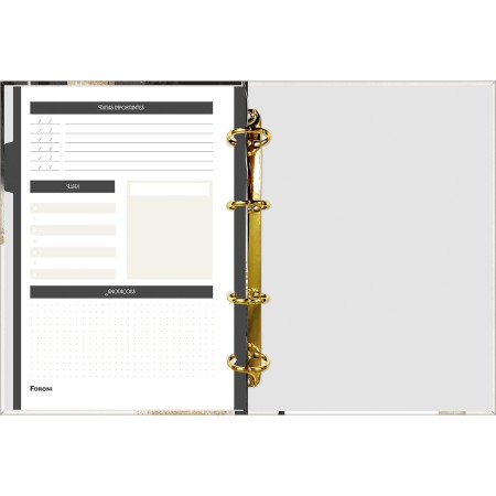 Foto ilustrativa Caderno Argolado Sem Lombo Urban
