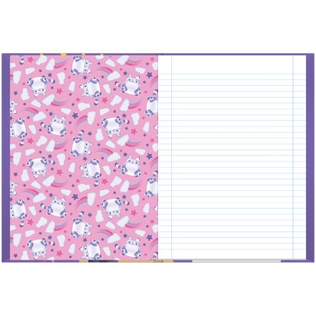 Foto ilustrativa Caderno Brochura e Brochurão Capa Dura A Casa Mágica da Gabby