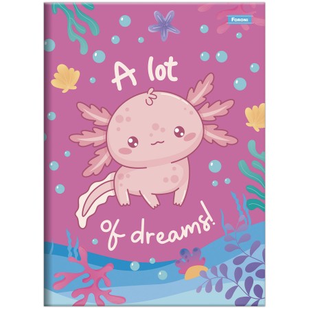 Foto ilustrativa Caderno Brochura e Brochurão Capa Dura Axolove