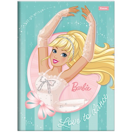 Foto ilustrativa Caderno Brochura e Brochurão Capa Dura Barbie Dreamtopia