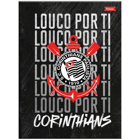 Foto ilustrativa Caderno Brochura e Brochurão Capa Dura Corinthians