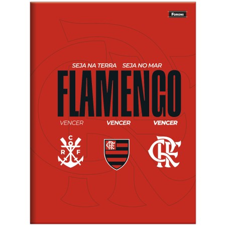Foto ilustrativa Caderno Brochura e Brochurão Capa Dura Flamengo