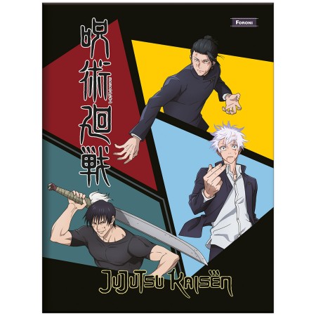 Foto ilustrativa Caderno Brochura e Brochurão Capa Dura Jujutsu Kaisen