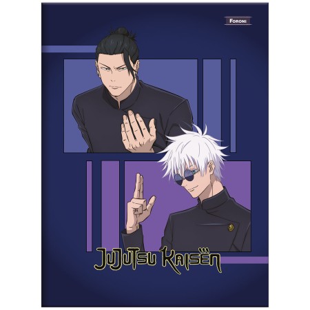 Foto ilustrativa Caderno Brochura e Brochurão Capa Dura Jujutsu Kaisen