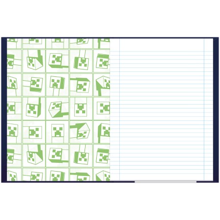 Foto ilustrativa Caderno Brochura e Brochurão Capa Dura Minecraft