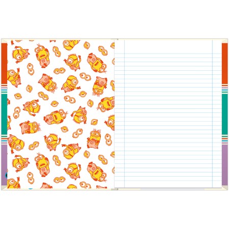 Foto ilustrativa Caderno Brochura e Brochurão Capa Dura Minions