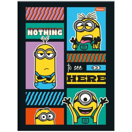 Foto ilustrativa Caderno Brochura e Brochurão Capa Dura Minions
