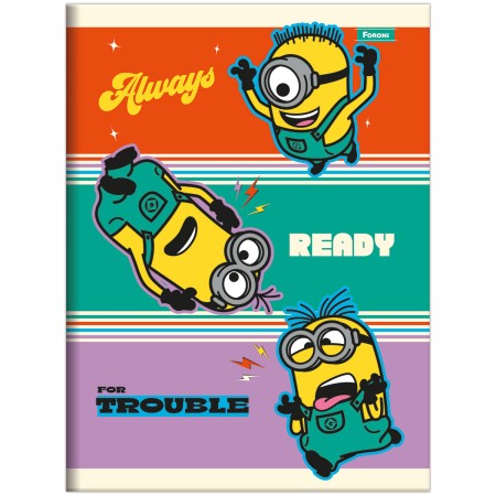 Foto ilustrativa Caderno Brochura e Brochurão Capa Dura Minions