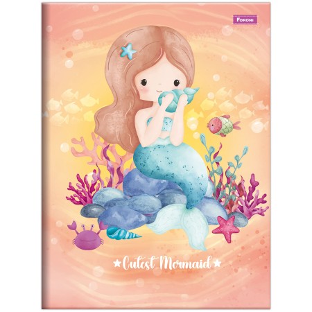 Foto ilustrativa Caderno Brochura e Brochurão Capa Dura Sereia