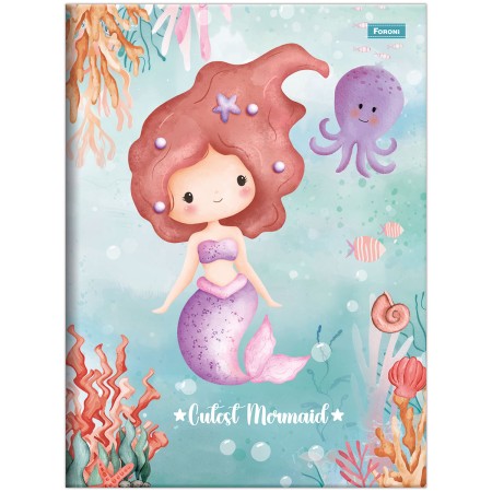 Foto ilustrativa Caderno Brochura e Brochurão Capa Dura Sereia