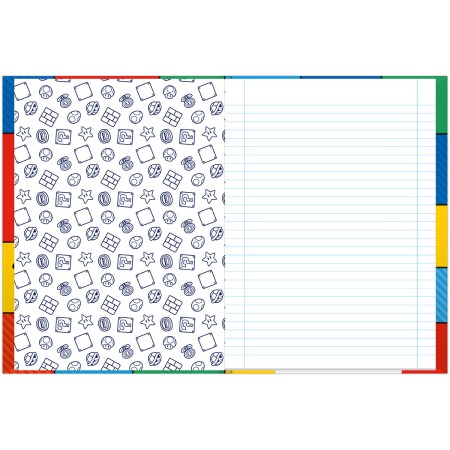 Foto ilustrativa Caderno Brochura e Brochurão Capa Dura Super Mario