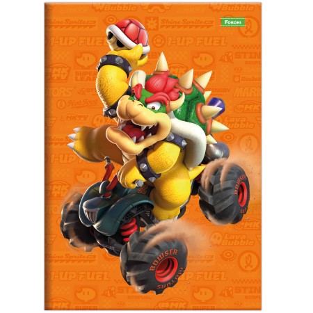 Foto ilustrativa Caderno Brochura e Brochurão Capa Dura Super Mario