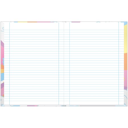 Foto ilustrativa Caderno Brochura e Brochurão Capa Dura Unicórnio