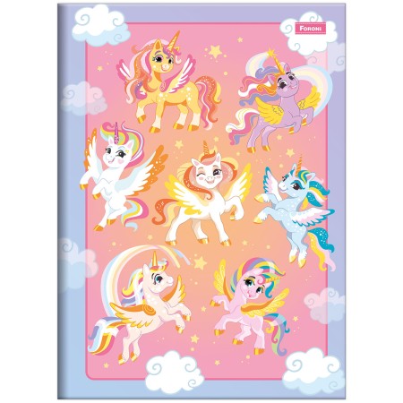 Foto ilustrativa Caderno Brochura e Brochurão Capa Dura Unicórnio