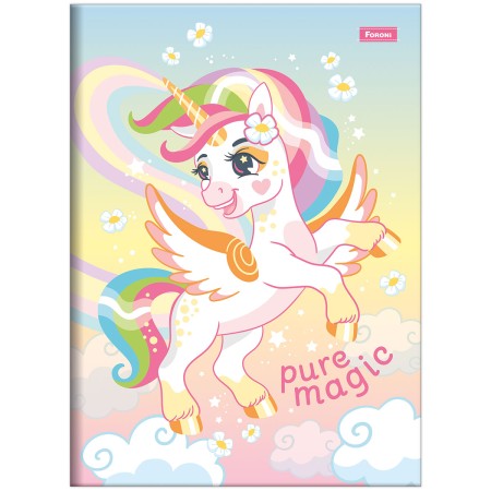 Foto ilustrativa Caderno Brochura e Brochurão Capa Dura Unicórnio