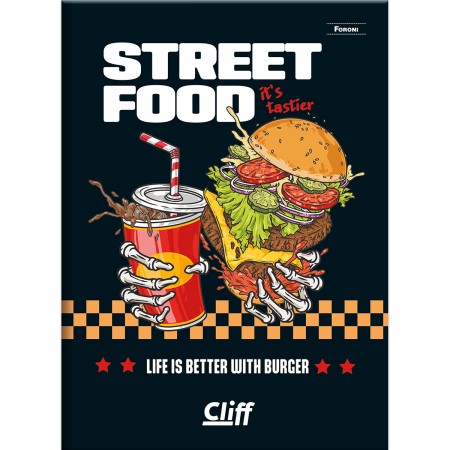 Foto ilustrativa Caderno Brochura e Brochurão Cliff Masculino